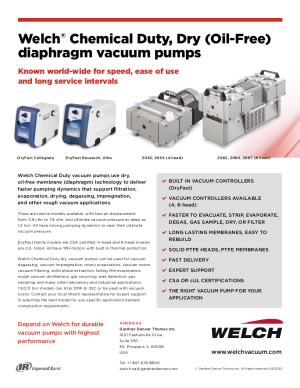 Diaphragm pump 007 | 32,5 l/min | -780 mbar | 12V | oil less