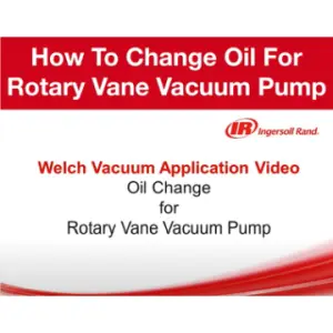 How To Change Oil for Rotary Vane Vacuum Pump